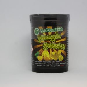 Green Rooster Sativa Pineapple 250 mg Gummies (Tax Not Included)