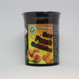 Green Rooster Sativa Sour Peach 250 mg Gummies (Tax Not Included)