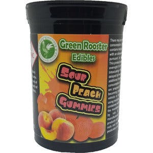 Green Rooster - Sour Peach Gummies - 100mg