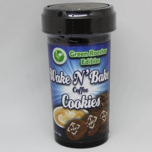 Green Rooster Wake N' Bake Edible 100 mg Cookies (Tax Included)