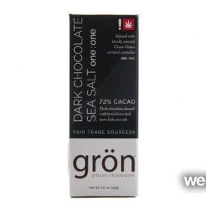 gron (1:1) CBD bar - Dark Chocolate Sea Salt
