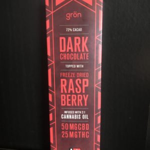 Gron-2:1 Dark Chocolate Raspberry Bar #0375