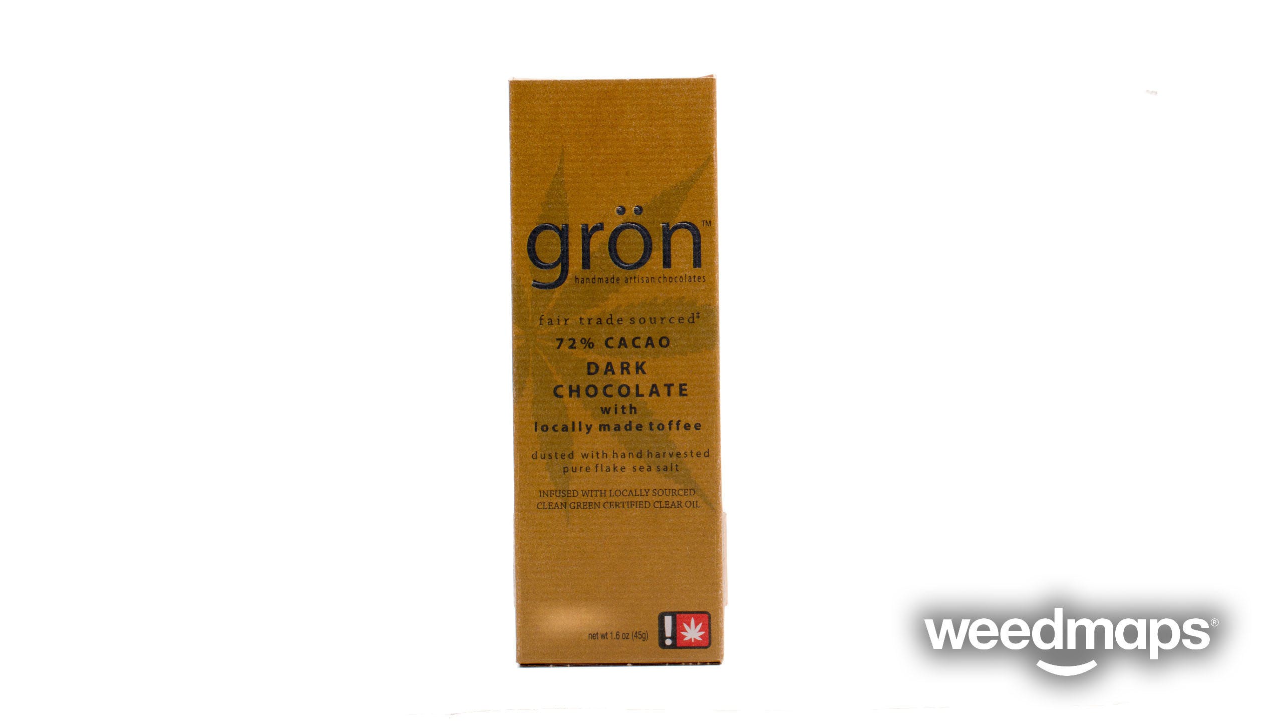 Grön - 50mg Dark Chocolate Toffee Bar