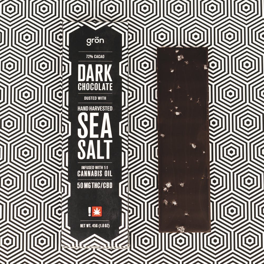 Gron - Bar - Dark Chocolate w/ Sea Salt (50mg THC) #37748