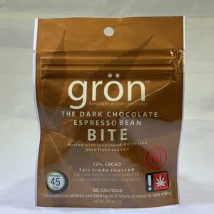 gron - Bite - MEDICAL - THC Dark Chocolate Espresso Bean (M7383)