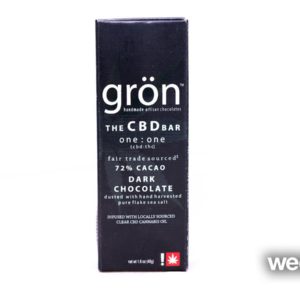 Gron CBD 1:1 Dark Chocolate Bar