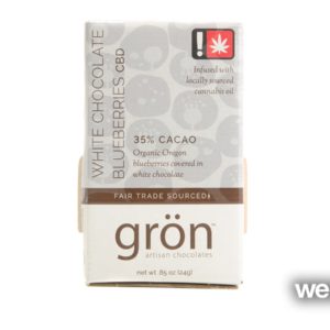 gron CBD chocolate bits - White Chocolate Blueberry