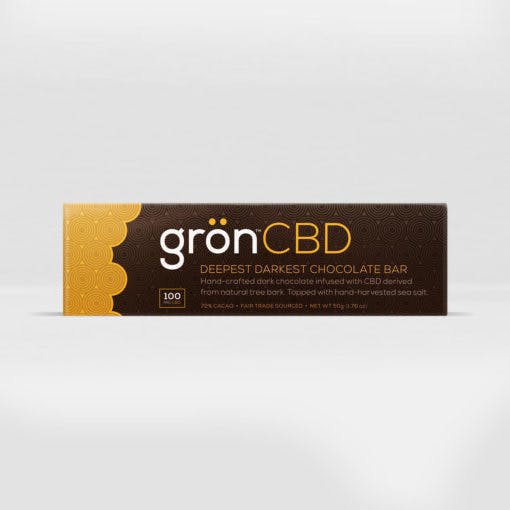 Gron CBD - Dark Chocolate Bar 100mg