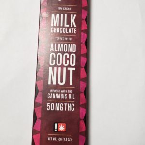 Gron Chocolate - Milk Chocolate Almond Coconut Sea Salt 50mg