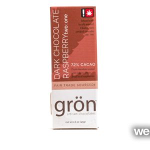 Gron - Dark Chocolate Bar with Raspberry (2:1 CBD/THC)