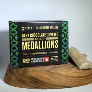 Grön Mint Medalions Dark Chocolate