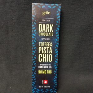 Gron REC Dark Chocolate w/ Pistachio and Toffee Bar