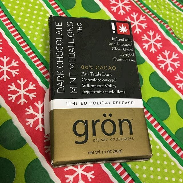 Grön - THC Dark Chocolate Mint Medallion