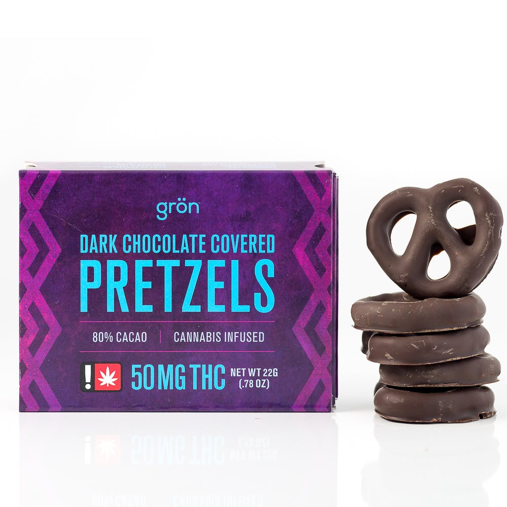 Gron - THC Dark Chocolate Pretzels #34963