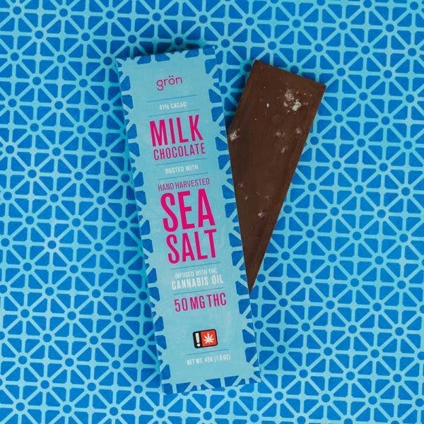 GRON THC Milk Chocolate w/Sea Salt Bar #9805
