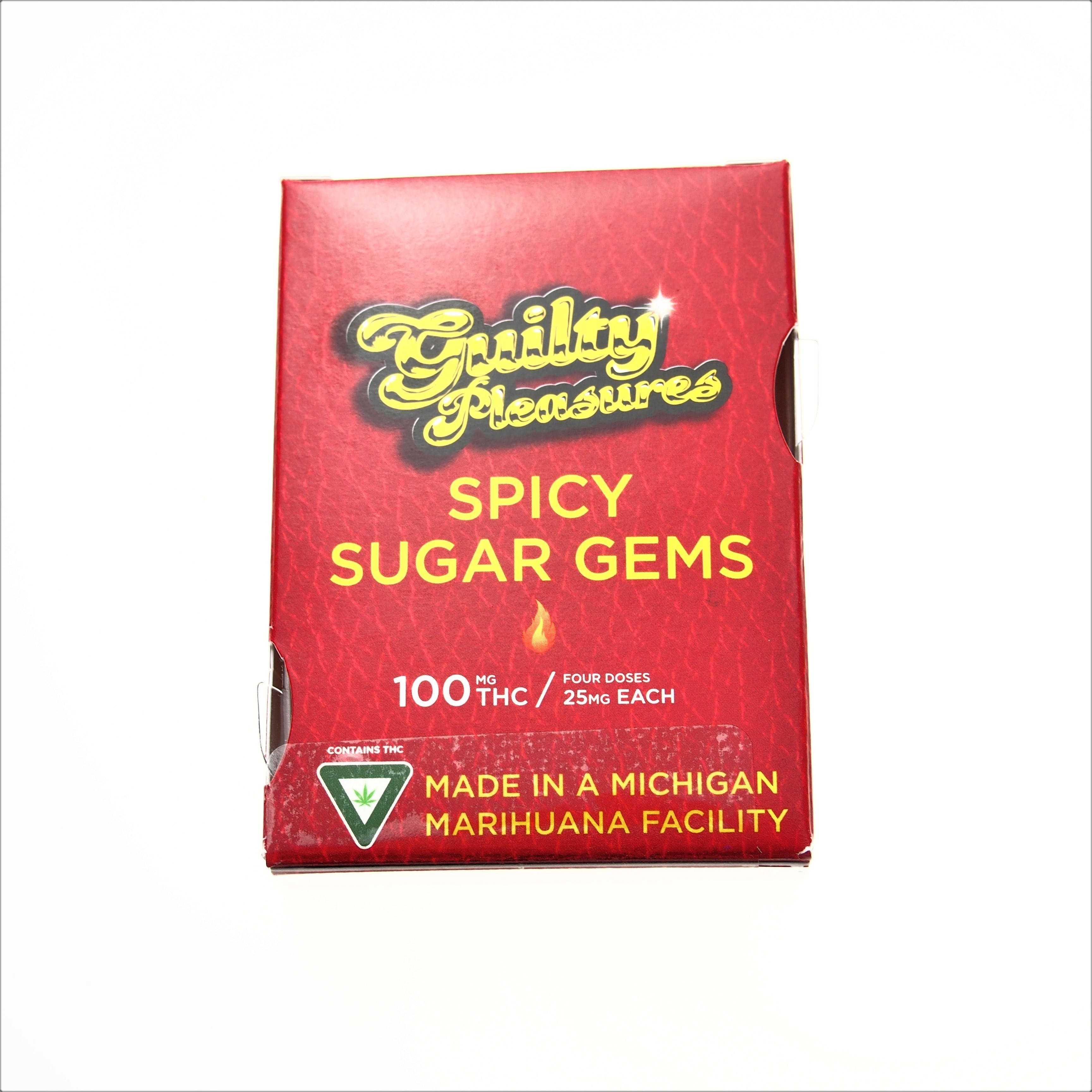 Guilty Pleasure 100mg (Sugar Gems- *SPICY* Hard Candy)