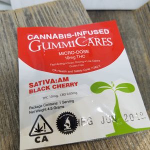 GummiCares - 10mg - Sativa: AM Cherry