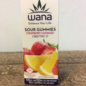 Gummies - 1:1 - 100mg CBD - Strawberry Lemonade