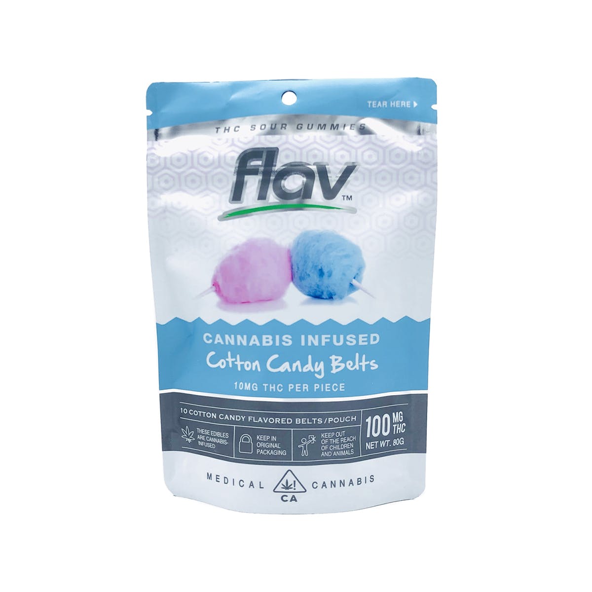 Gummies - Cotton Candy Belts 100mg