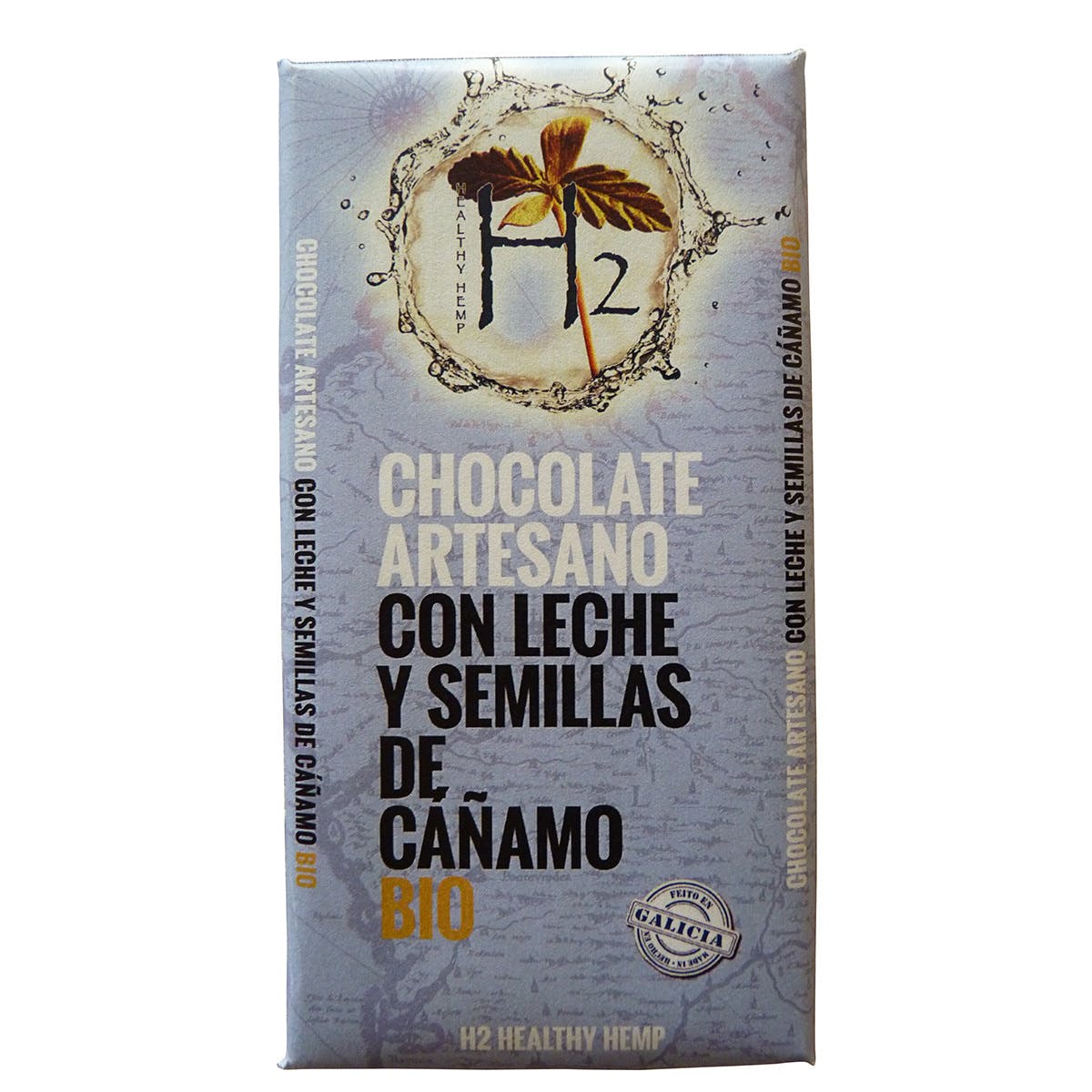 H2, Chocolate Leche y Semillas De Cáñamo 100mg