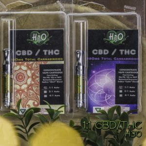 h3o Cartridge 1:1 cbd/thc