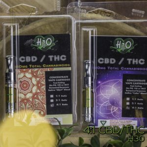 h3o cartridge 4:1 CBD/THC