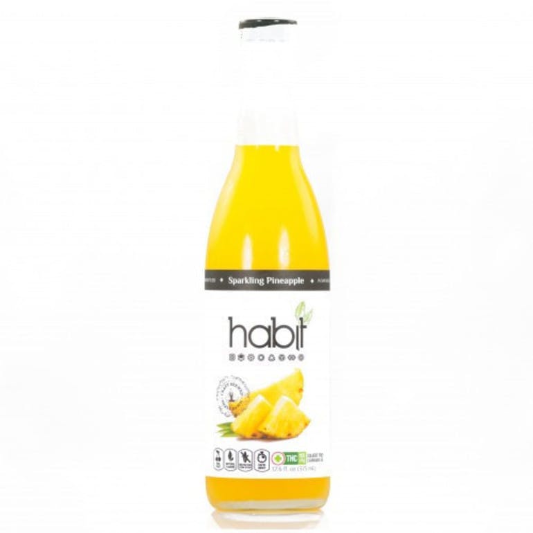 Habit Sparkling Pineapple Beverage, 100mg