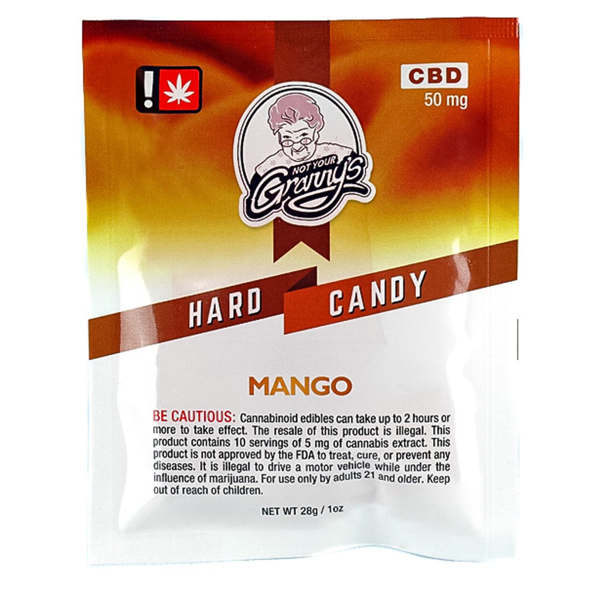 Hard Candy - Mango CBD 50mg