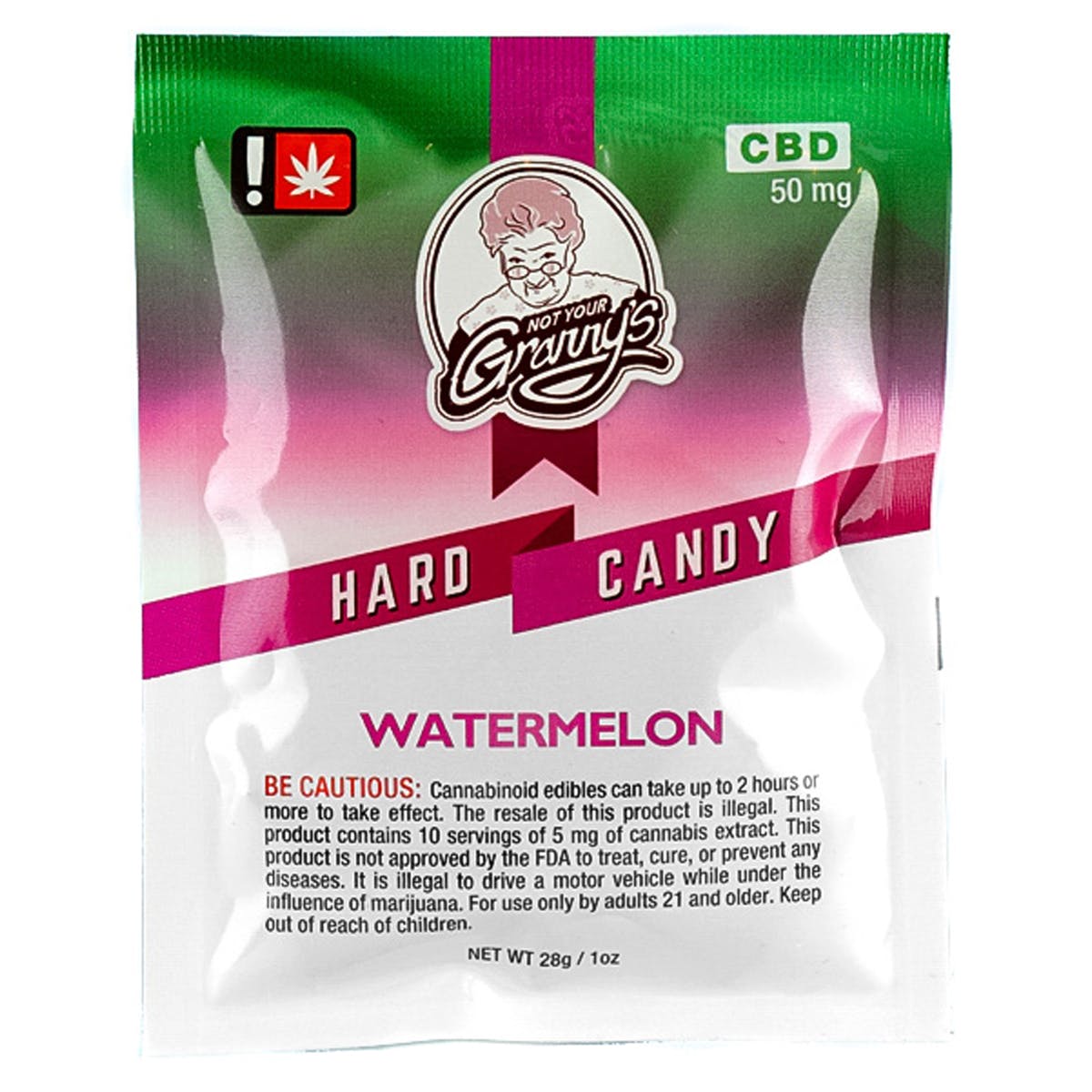 Hard Candy - Watermelon CBD 50mg