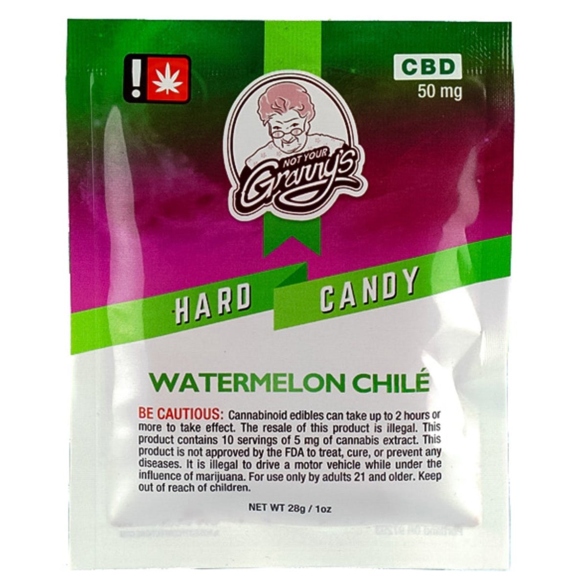 Hard Candy - Watermelon Chile CBD 50mg