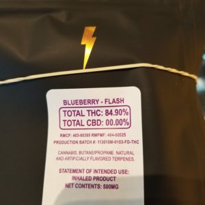 Harmony Extracts: Blueberry Flash Cartridges 500mg