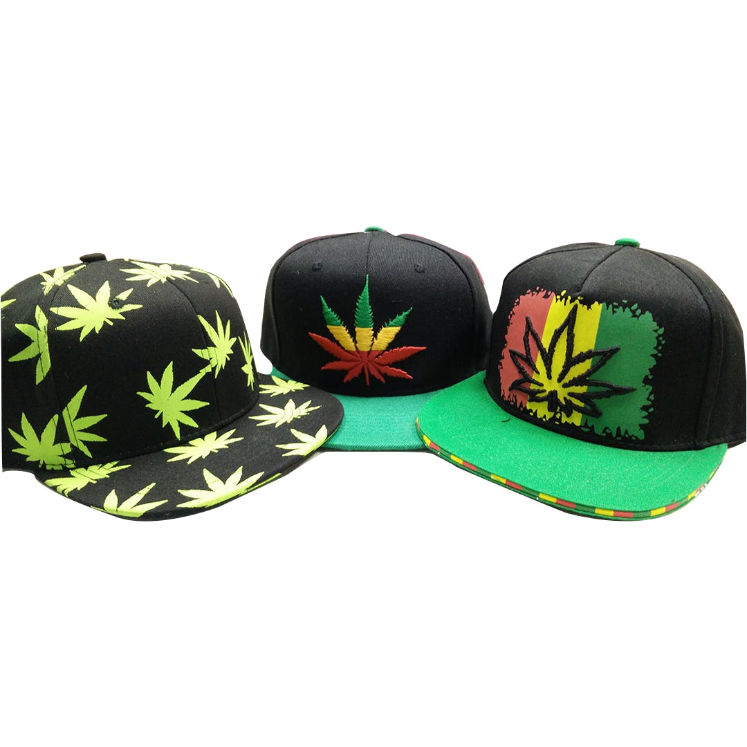 Hats: Marijuana Embroidered Baseball Caps