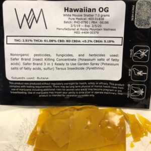 Hawaiian OG Shatter 7 Gram Slab