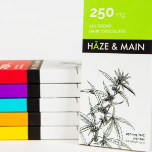 Haze & Main - Dark Chocolate Bar 250mg