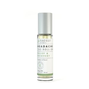 Headache CBD Roll On Relief & Recovery Sagely Naturals