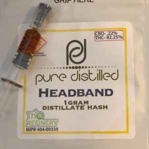 Headband Pure Distilled 1000mg Syringe