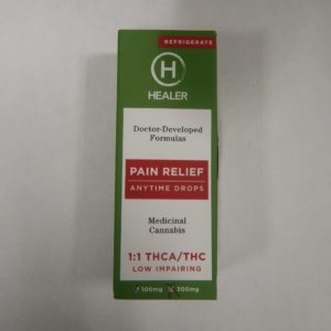 Healer Pain Relief Tincture 1:1 300mg