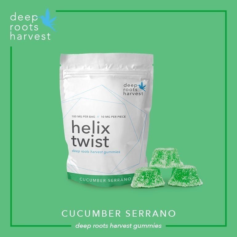 Helix Twist - Cucumber Serrano Gummies (Deep Roots Harvest)