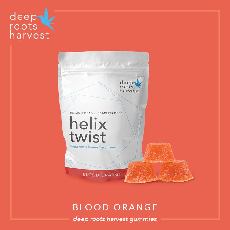 Helix Twist Gummies - Blood Orange 100mg