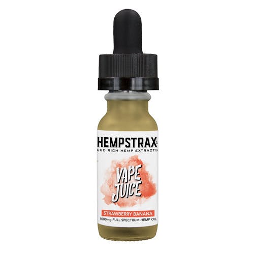 HEMPSTRAX Vape Juice 1000 (Strawberry Banana) .5oz