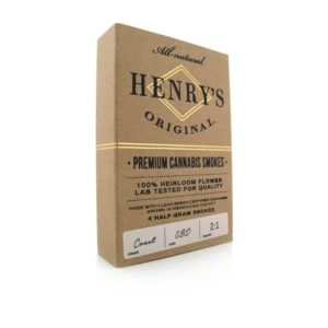 HENRYS 4 Pack of .5 gram CBD Pre-Rolls