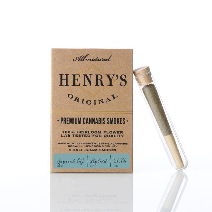 Henry's Original Premium Smokes - Spyrock OG 14.9% THC/ 0.1% CBD