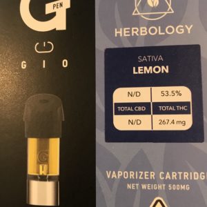 Herbology G Pen Gio Lemon (S) Cartridge .5g