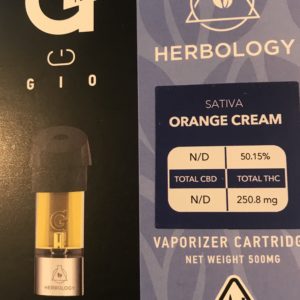Herbology G Pen Gio Orange Cream (S) Cartridge .5g