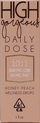 High Gorgeous Daily Dose 10 to 1 CBD Tincture