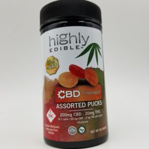 Highly Edible CBD Therapy Assorted Puck