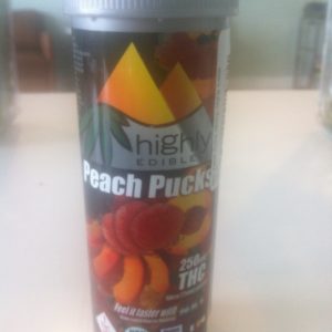 Highly Edible Peach Pucks