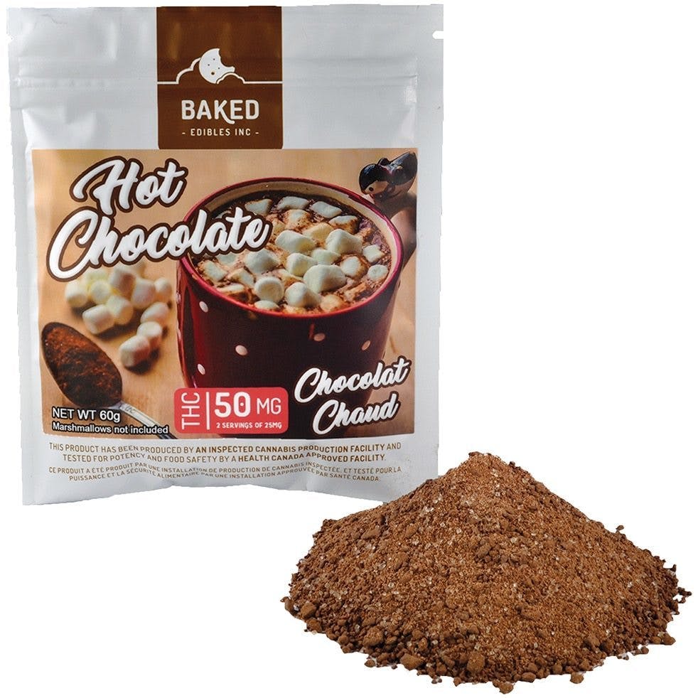 Hot Chocolate Mix 50mg THC by Baked Edibles