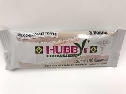 HUBBY'S EDIBLES - MILK CHOCOLATE TOFFEE - 130 MG
