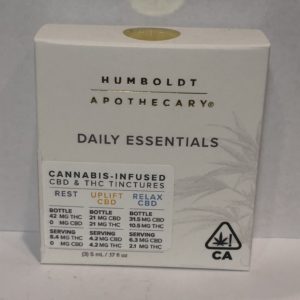 Humboldt Apothecary - Daily Essentials; Rest/Uplift CBD/Relax CBD
